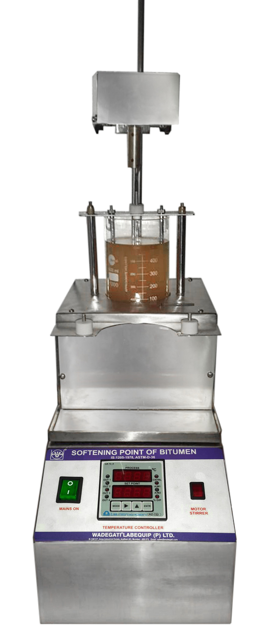 SOFTENING POINT OF BITUMEN (RING & BALL APPARATUS)